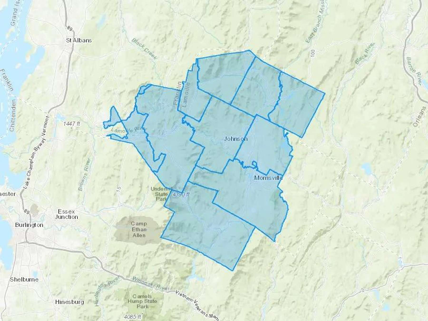 Corse Fuels Cash Heating Oil Delivery Map Map With The Corse Fuels Heating Oil Delivery Area Shaded In Blue