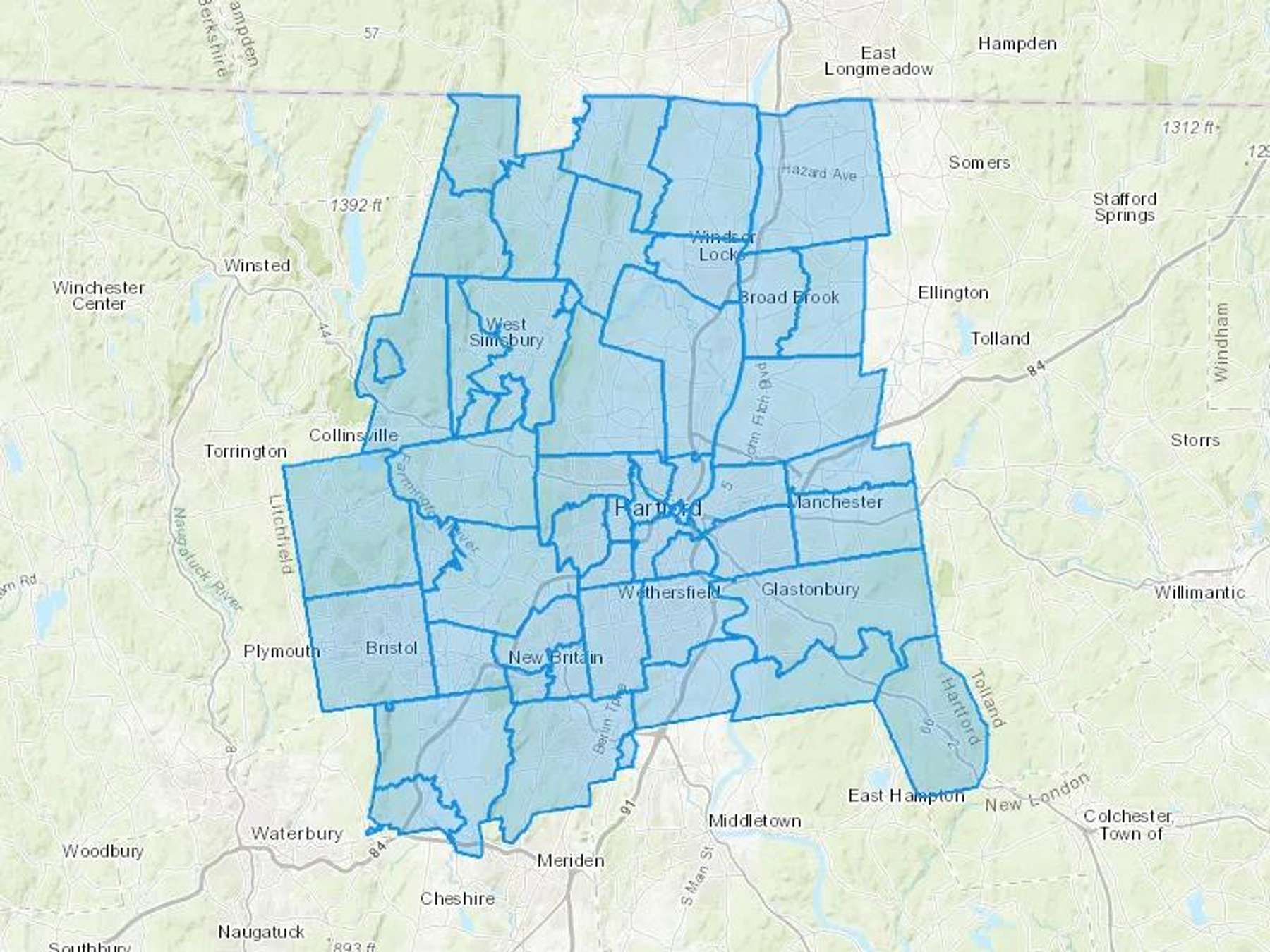 Deitch Energy Cash Heating Oil Delivery Map Map With The Deitch Energy Heating Oil Delivery Area Shaded In Blue