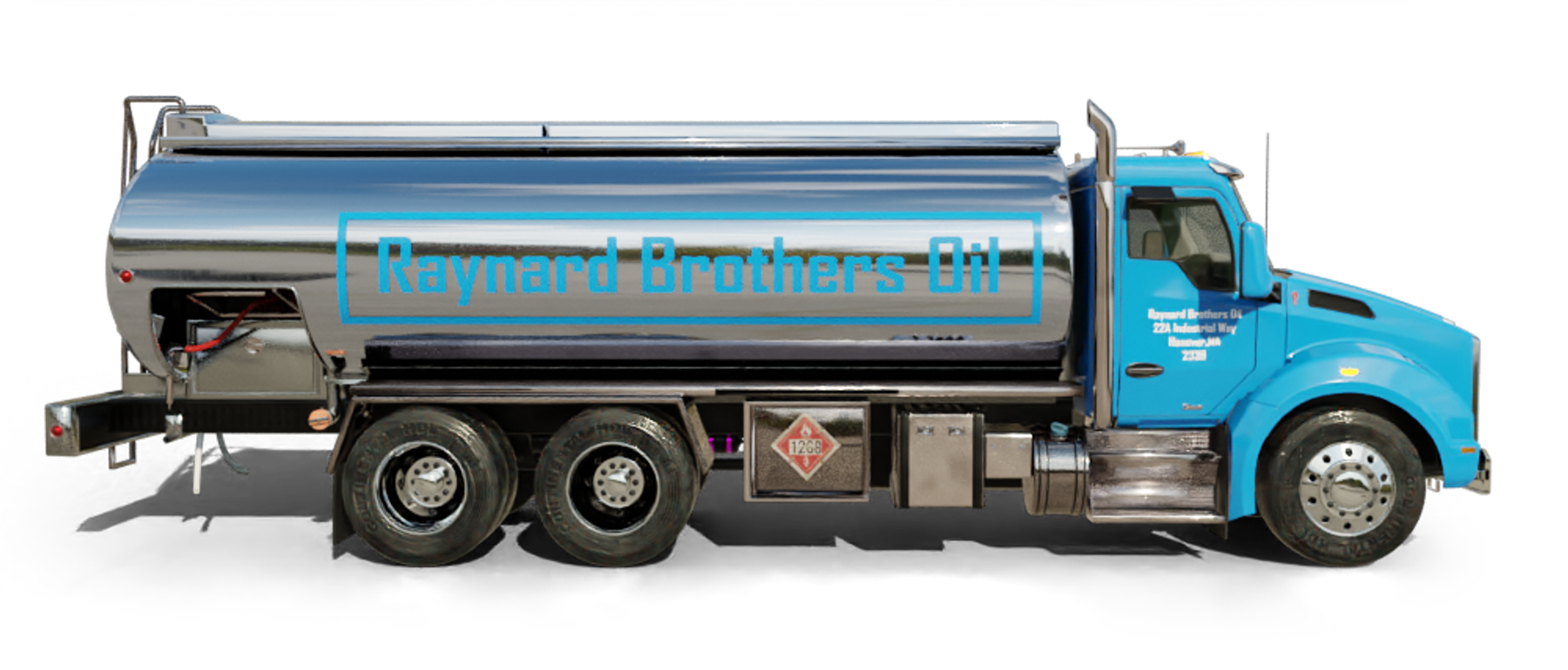 Pioneer Valley Heating Oil and Propane Truck parked at riverside Pioneer Valley Heating Oil and Propane Truck parked at riverside