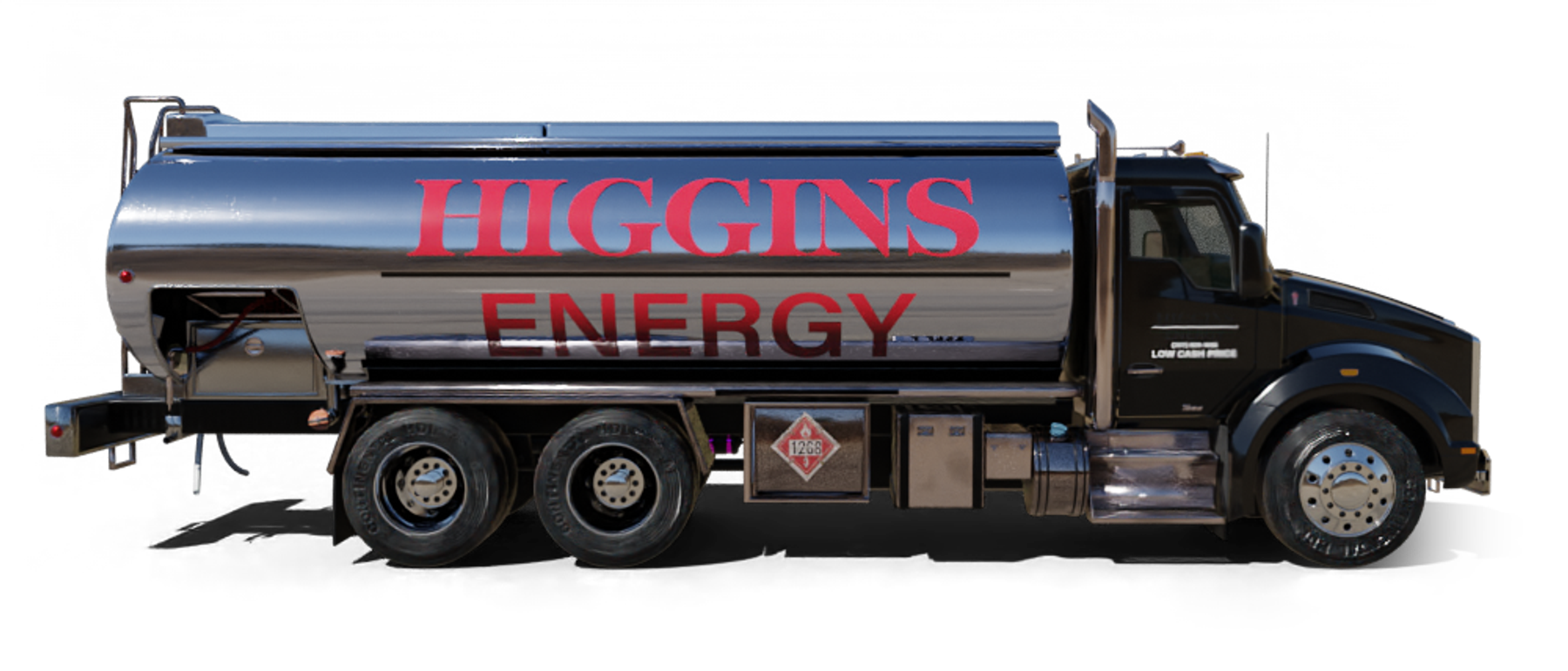 Genesis Heating Oil Truck Genesis residential home heating oil truck on Secatogue Avenue in Farmingdale, Long Island, New York delivering fuel oil.