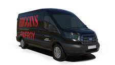 Higgins Energy furnace repair van Photo of a Higgins Energy furnace repair van