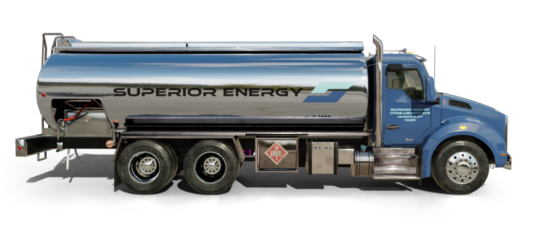 Tandy Oil Heating Oil Truck Tandy Oil residential home heating oil truck on route 27 in Bellmore, Long Island, New York delivering fuel oil.