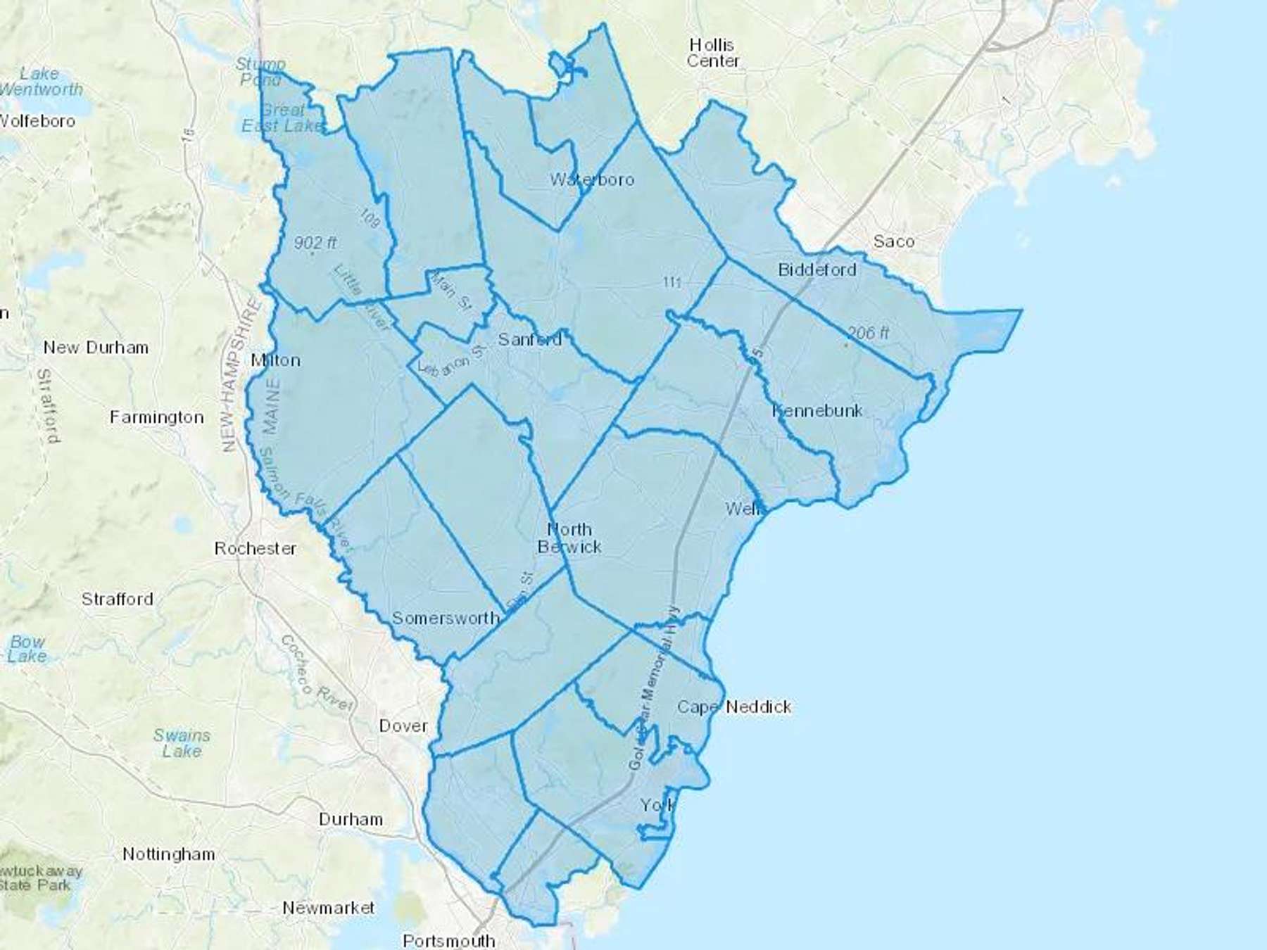 Noble Fuels Inc Cash Heating Oil Delivery Map Map With The Noble Fuels Inc Heating Oil Delivery Area Shaded In Blue