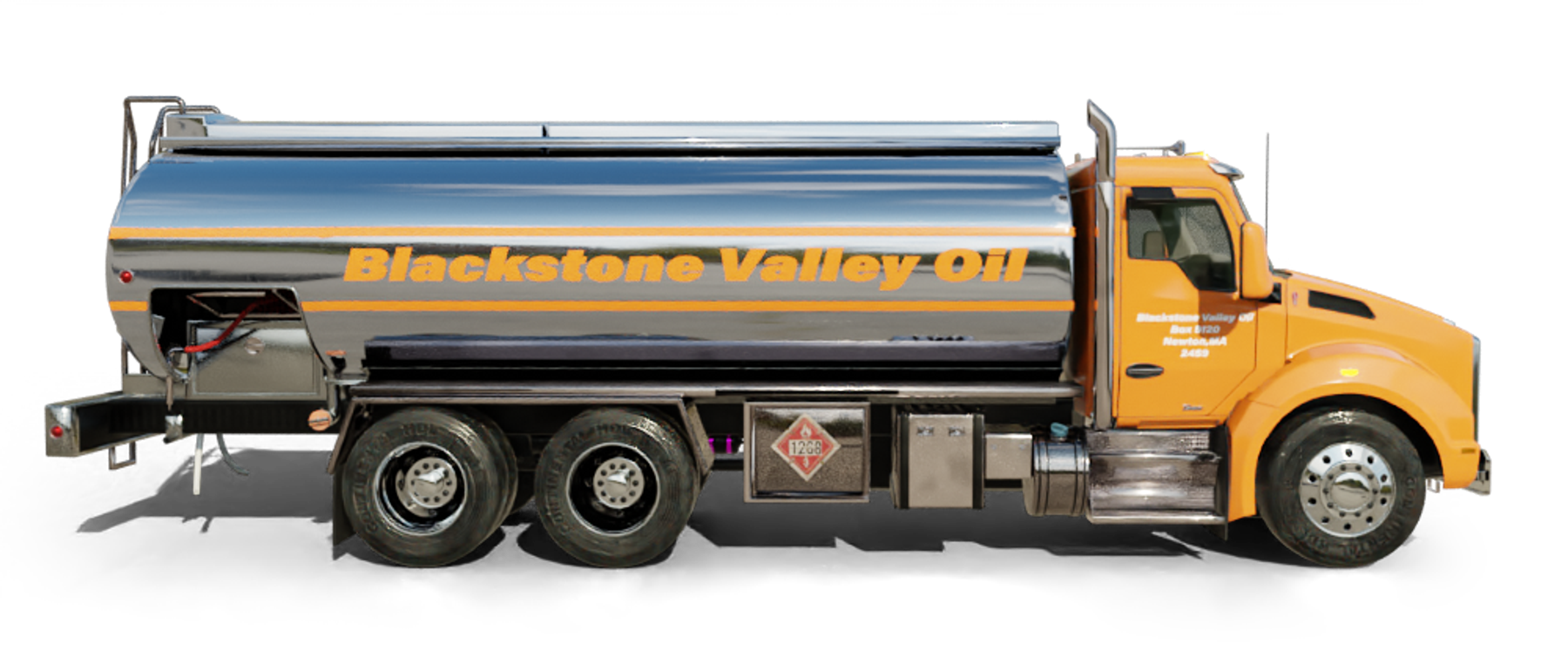 Great River Fuel Oil Heating Oil Truck Great River Fuel Oil residential home heating oil truck Saxon cove luxury community in Islip Terrace, Long Island, New York delivering fuel oil.