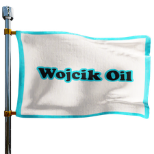 Wojcik Oil Co Heating Oil Prices Flag Photo of Wojcik Oil Co flag denoting best heating oil prices the company offers