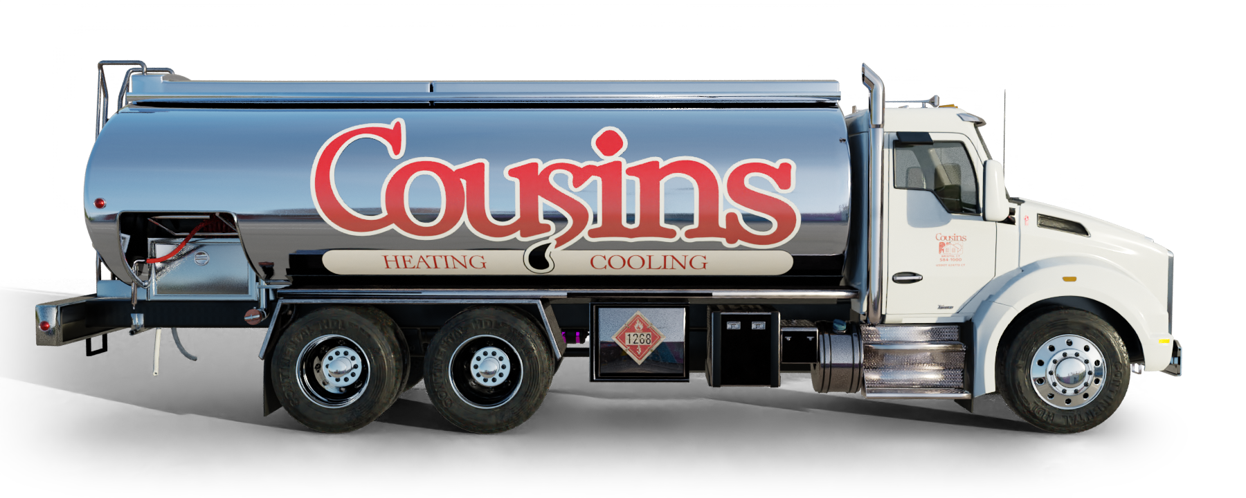 Marran Oil Heating Oil Truck Marran Oil residential home heating oil truck on a road adjacent to a shopping center in Holtsville, Long Island, New York delivering fuel oil.