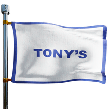 Tony's Oil Co Heating Oil Prices Flag Photo of Tony's Oil Co flag denoting best heating oil prices the company offers