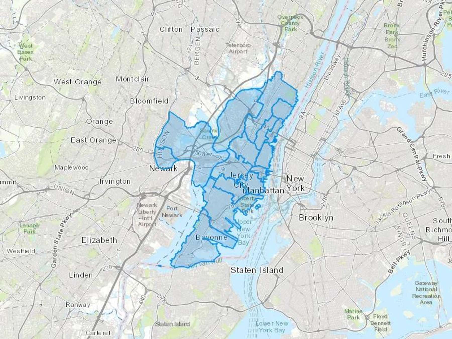 George Oil Co Cash Heating Oil Delivery Map Map With The George Oil Co Heating Oil Delivery Area Shaded In Blue