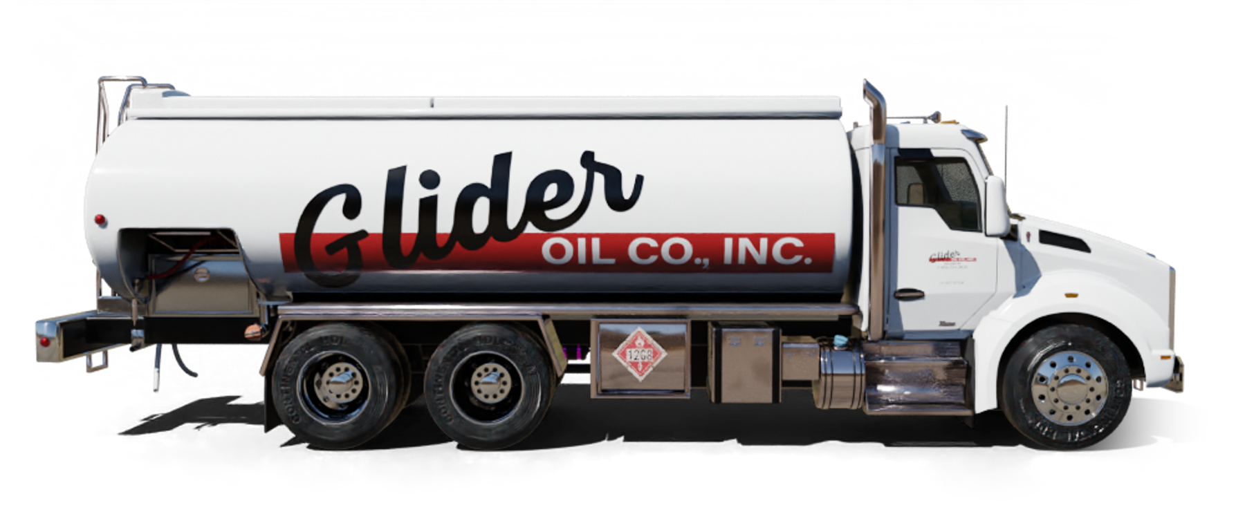 Swezey Fuel Heating Oil Truck Swezey Fuel residential home heating oil truck parked in a parking lot on a cloudy afternoon in Brentwood, Long Island, New York delivering fuel oil.