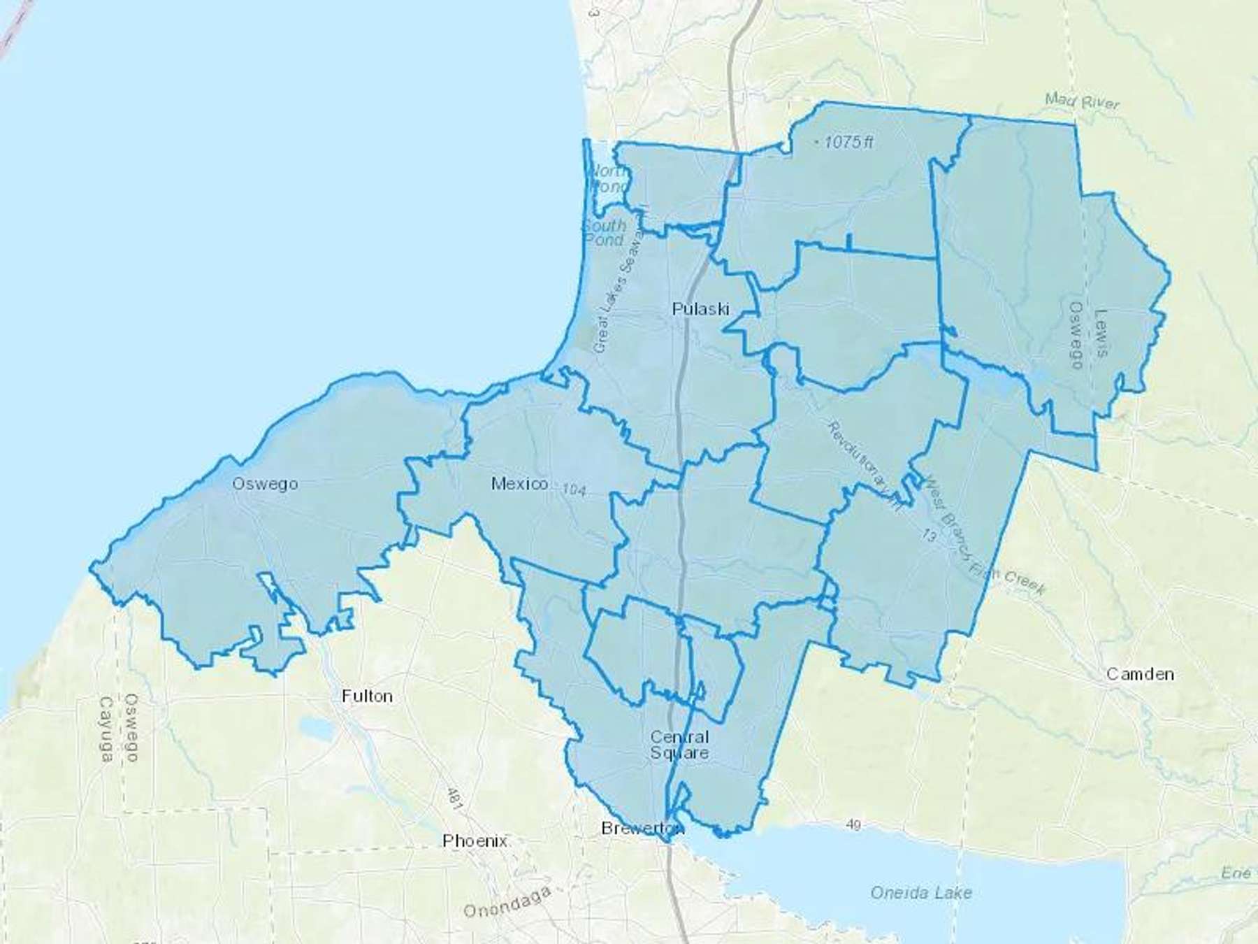 The Glider Oil Company Inc Cash Heating Oil Delivery Map Map With The The Glider Oil Company Inc Heating Oil Delivery Area Shaded In Blue