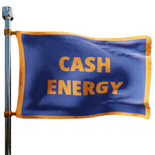 Cash Energy Heating Oil Prices Flag Photo of Cash Energy flag denoting best heating oil prices the company offers