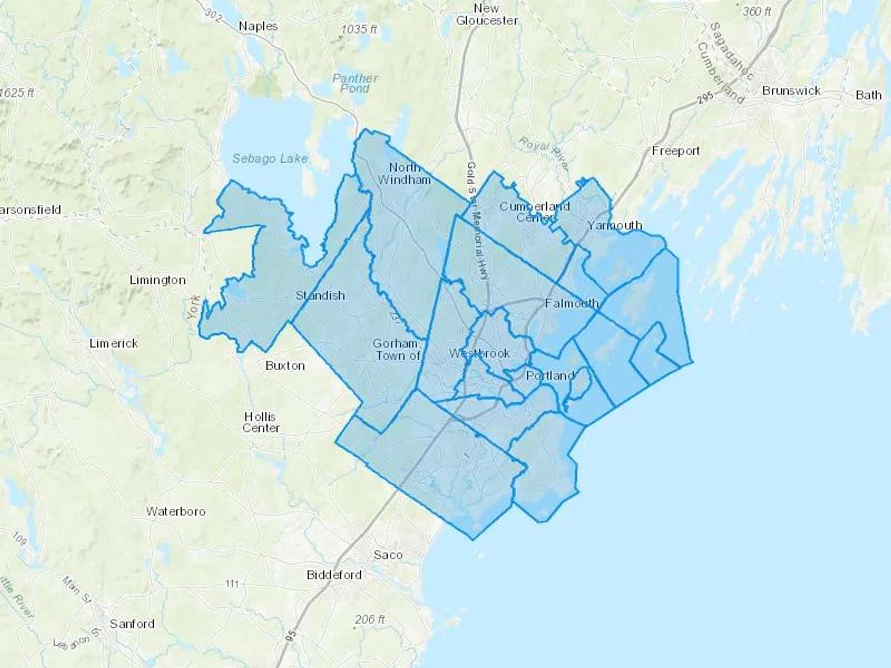 Cash Energy Cash Heating Oil Delivery Map Map With The Cash Energy Heating Oil Delivery Area Shaded In Blue
