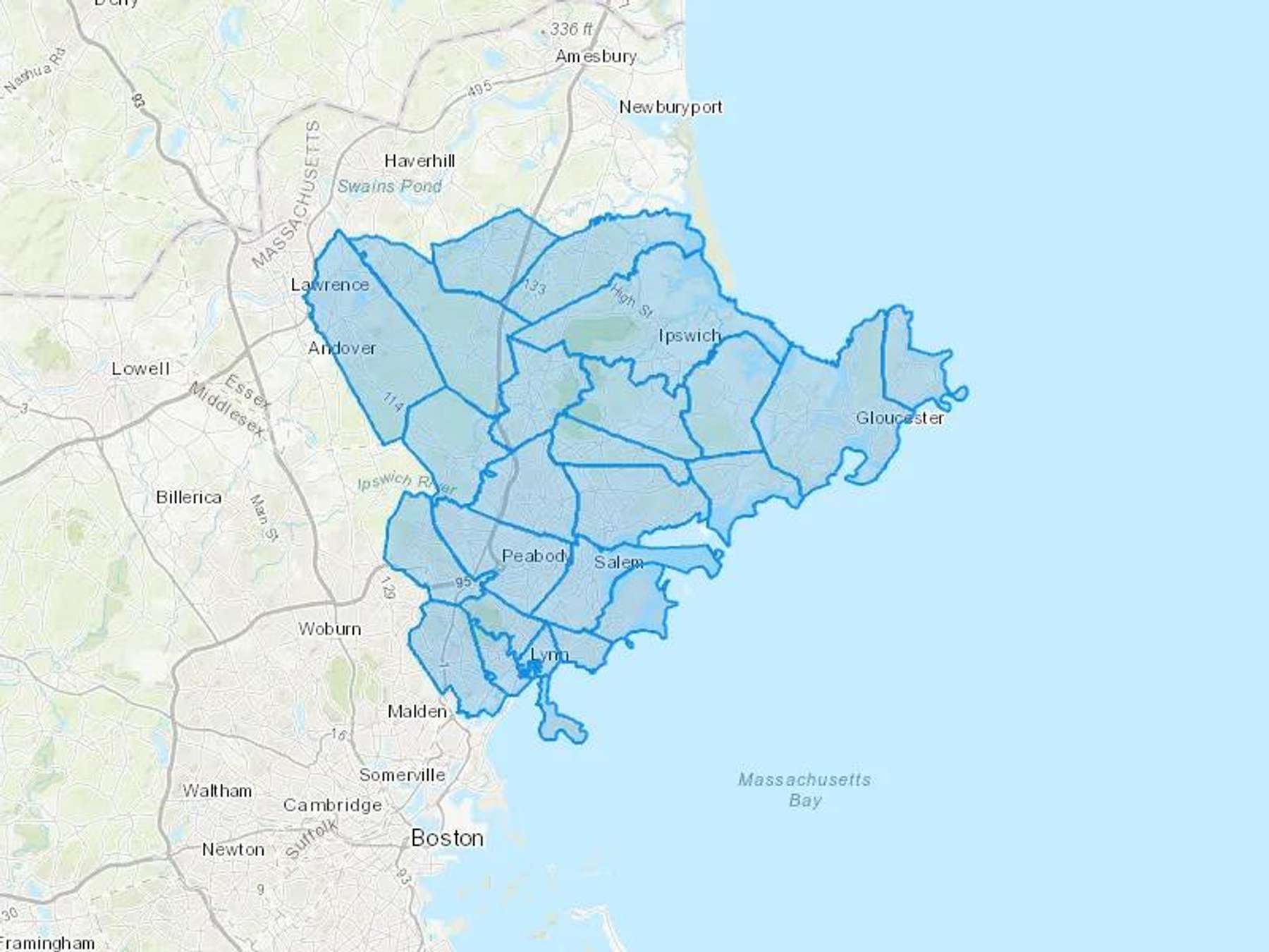 Anchor Fuel Cash Heating Oil Delivery Map Map With The Anchor Fuel Heating Oil Delivery Area Shaded In Blue