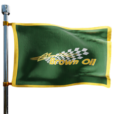 Brown Oil co Heating Oil Prices Flag Photo of Brown Oil co flag denoting best heating oil prices the company offers