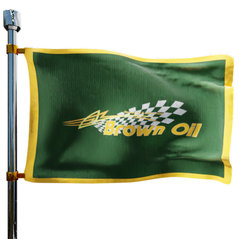 Brown Oil co Heating Oil Prices Flag Photo of Brown Oil co flag denoting best heating oil prices the company offers