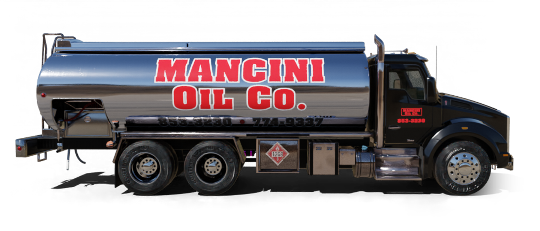 Marshall & Sons Heating Oil Truck Marshall & Sons residential home heating oil truck at the intersection of Foxhurst Road and Morton Ave in Oceanside, Long Island, New York delivering fuel oil.