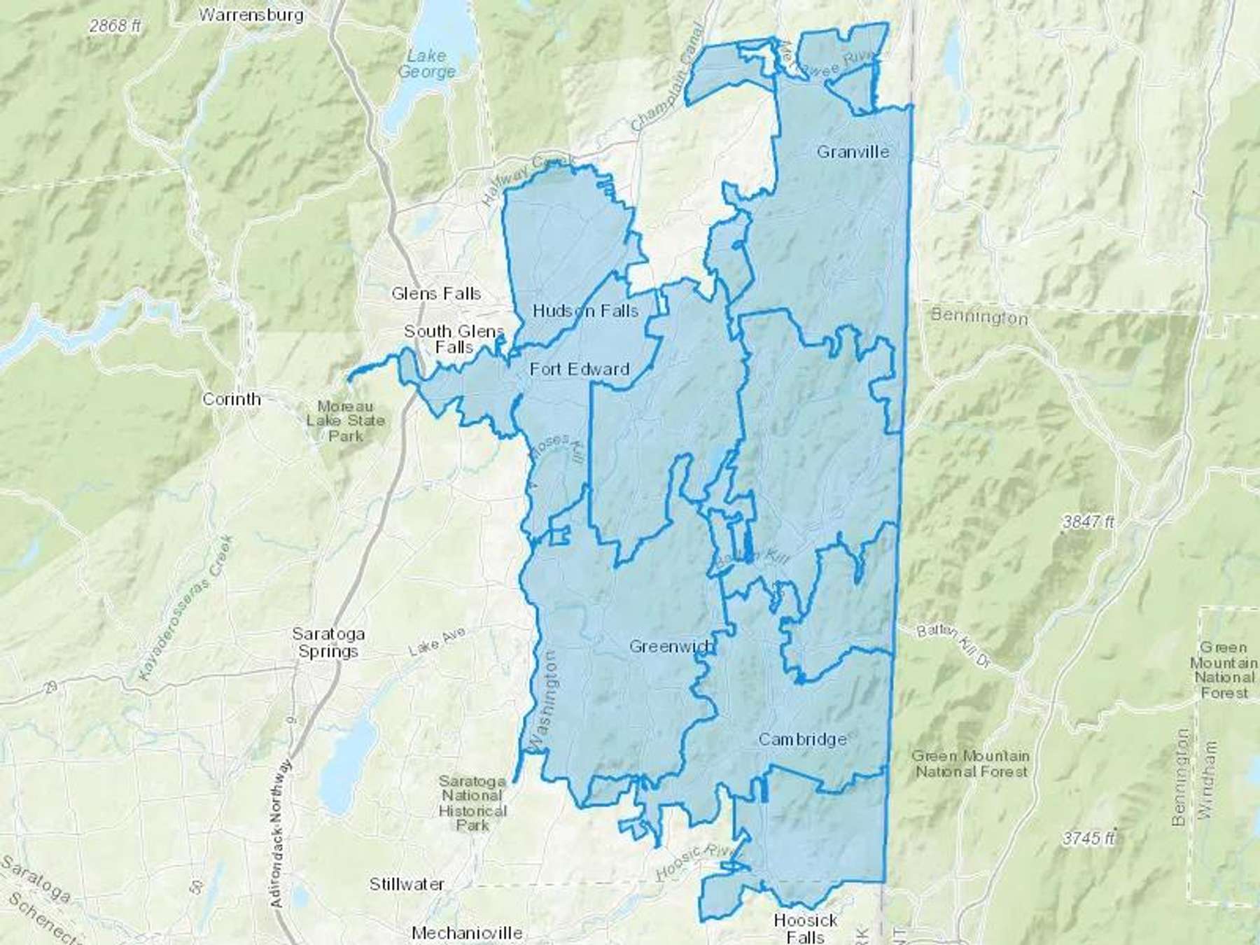 Braymer Fuels Incorporated Cash Heating Oil Delivery Map Map With The Braymer Fuels Incorporated Heating Oil Delivery Area Shaded In Blue