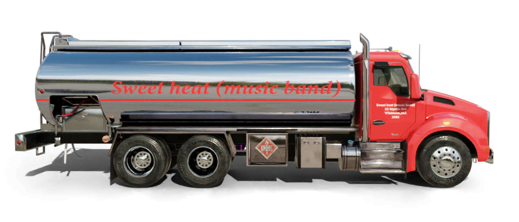 Bel-Mar Oil Heating Oil Truck Bel-Mar Oil residential home heating oil truck parked in the golf club parking lot in Holbrook, Long Island, New York delivering fuel oil.