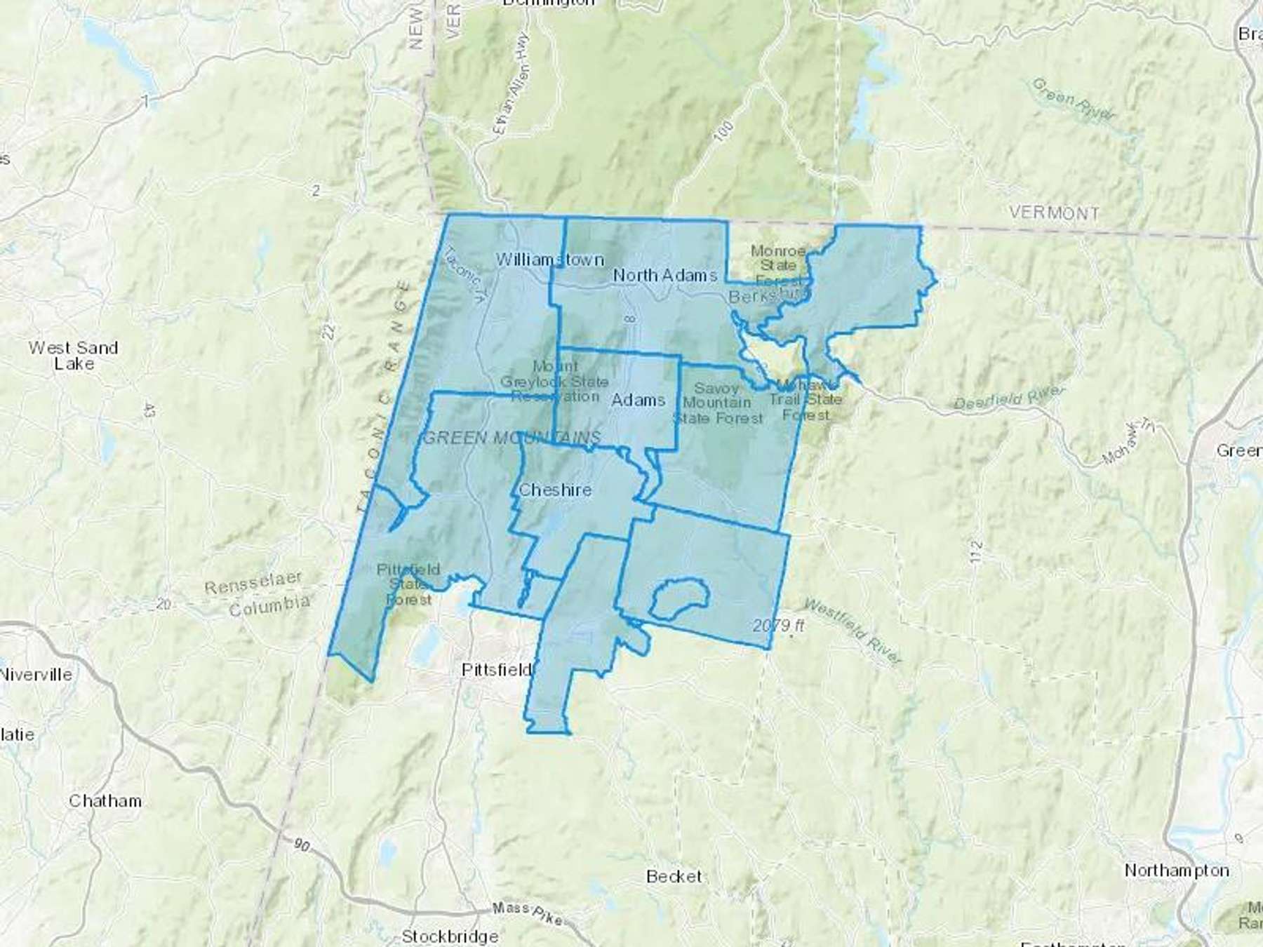 West Oil Company Inc Cash Heating Oil Delivery Map Map With The West Oil Company Inc Heating Oil Delivery Area Shaded In Blue