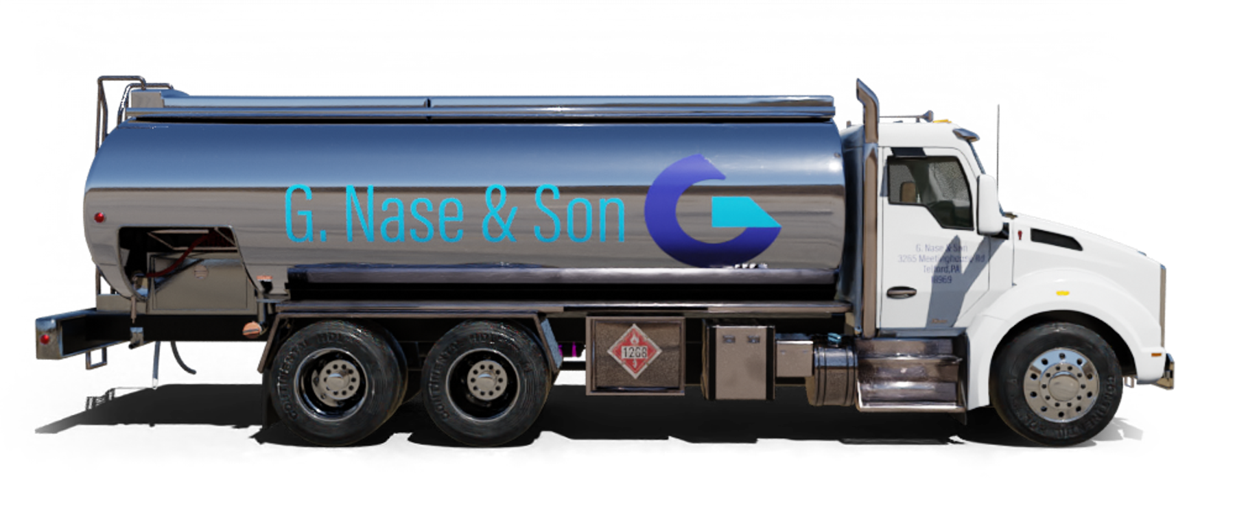 Leo Oil Heating Oil Truck Leo Oil residential home heating oil truck with a luxury 6 bedroom seaside residence in Central Islip, Long Island, New York delivering fuel oil.