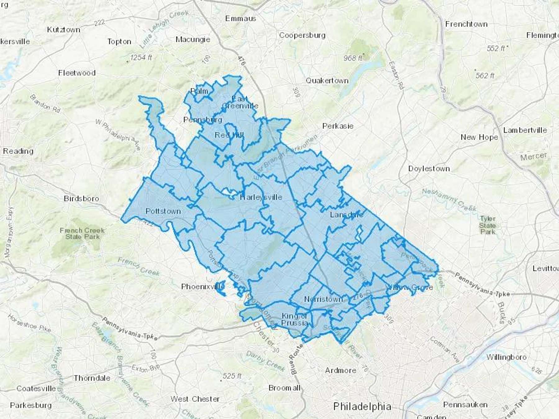 G Nase And Son Inc Cash Heating Oil Delivery Map Map With The G Nase And Son Inc Heating Oil Delivery Area Shaded In Blue