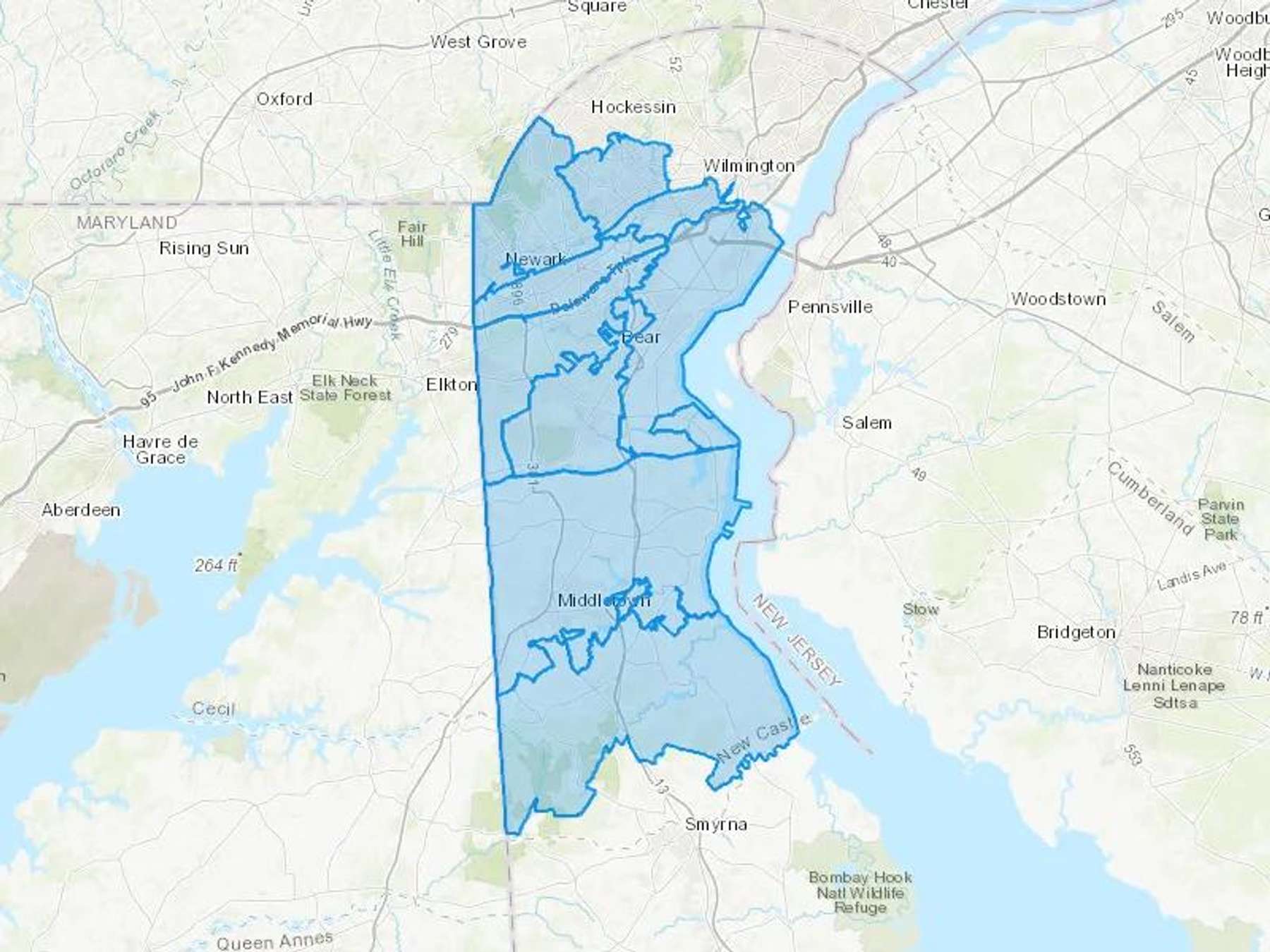 Rausch Fuel Oil Company Inc Cash Heating Oil Delivery Map Map With The Rausch Fuel Oil Company Inc Heating Oil Delivery Area Shaded In Blue