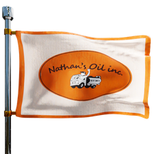 Nathans Oil Heating Oil Prices Flag Photo of Nathans Oil flag denoting best heating oil prices the company offers