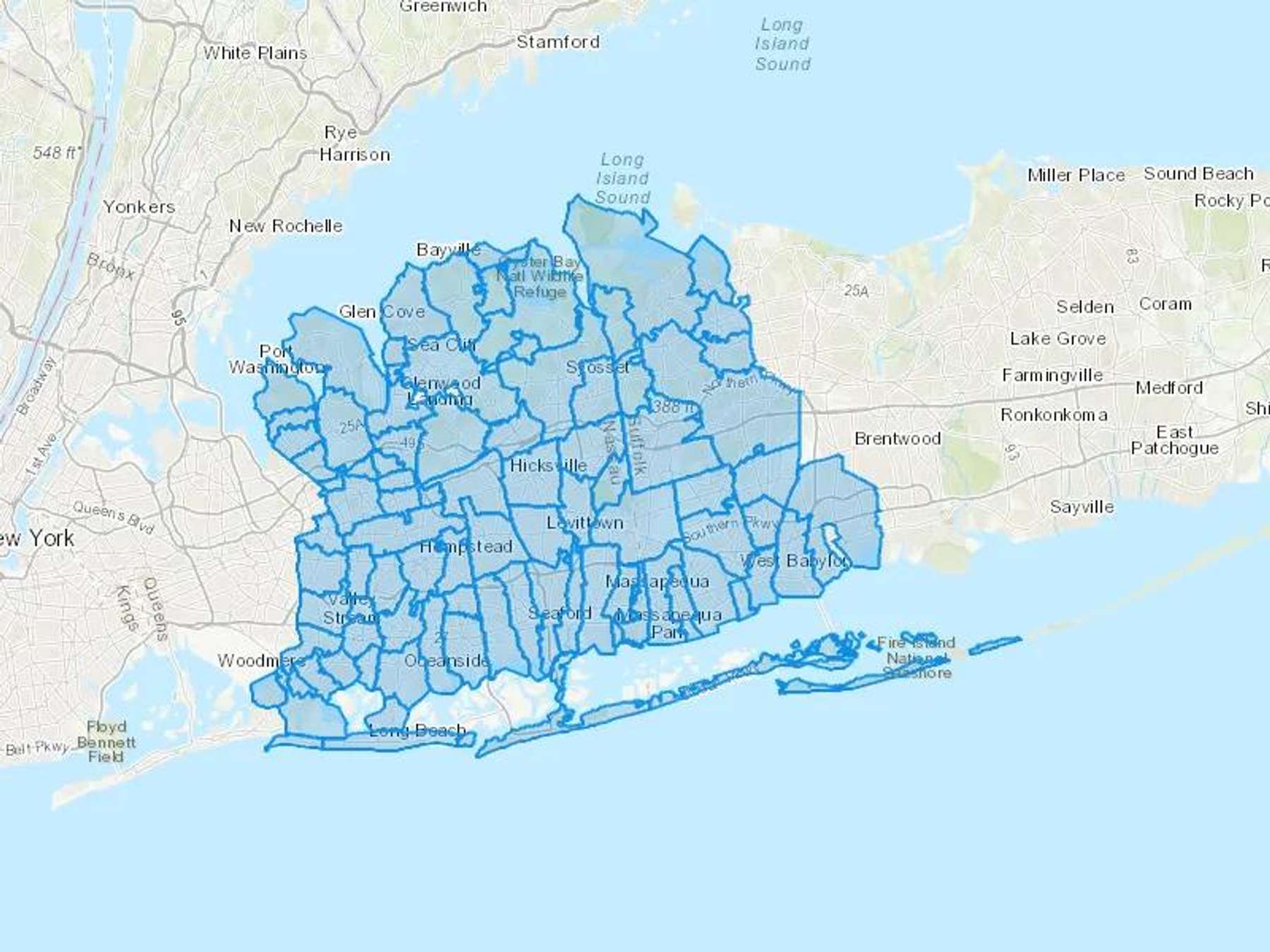 Automatic Heat Service Inc Cash Heating Oil Delivery Map Map With The Automatic Heat Service Inc Heating Oil Delivery Area Shaded In Blue