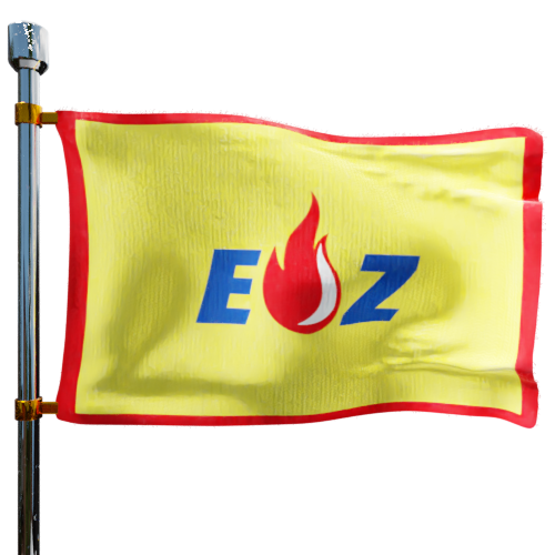 Photo of E-Z Oil flag denoting best heating oil prices the company offers
