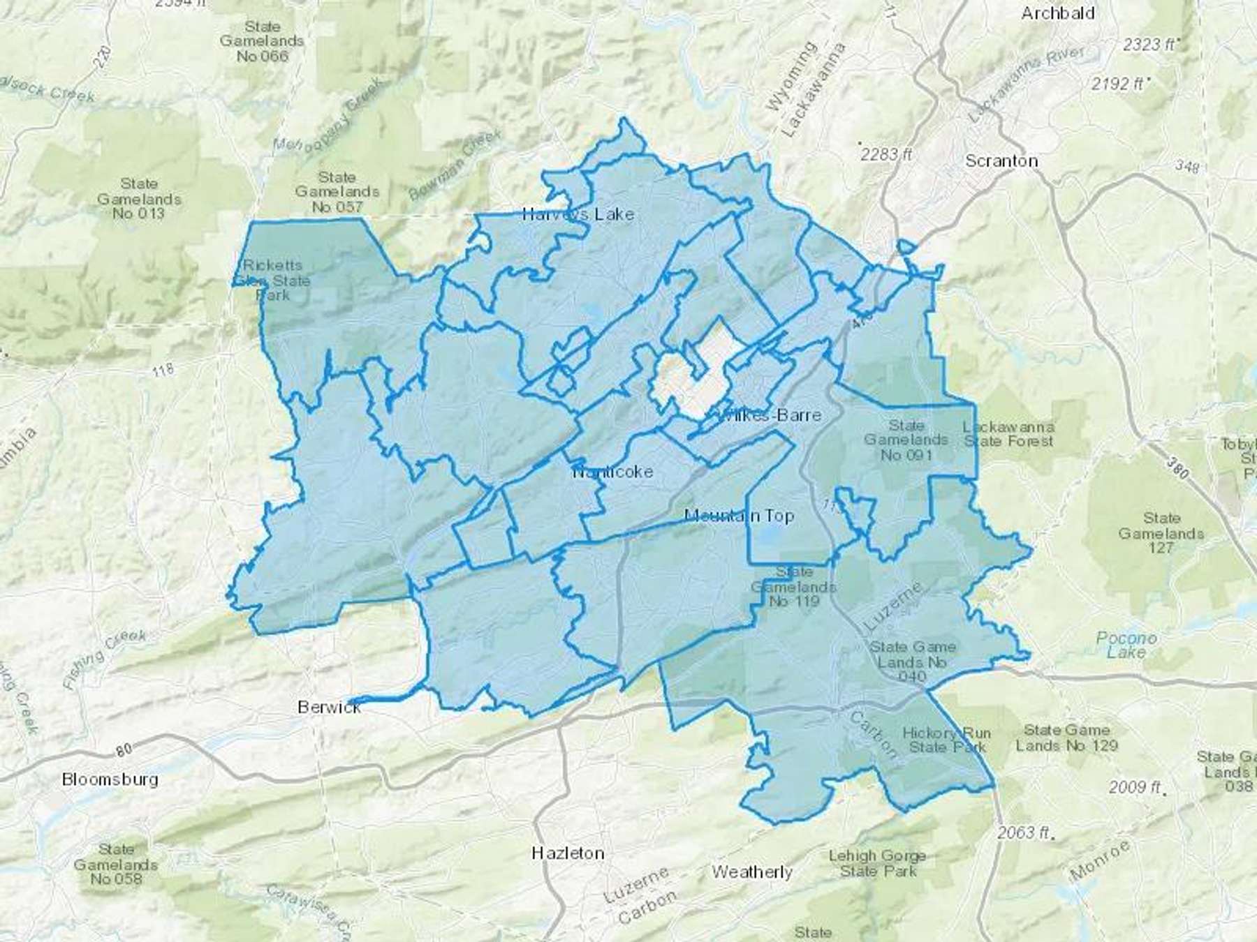 Union Petroleum Co Cash Heating Oil Delivery Map Map With The Union Petroleum Co Heating Oil Delivery Area Shaded In Blue