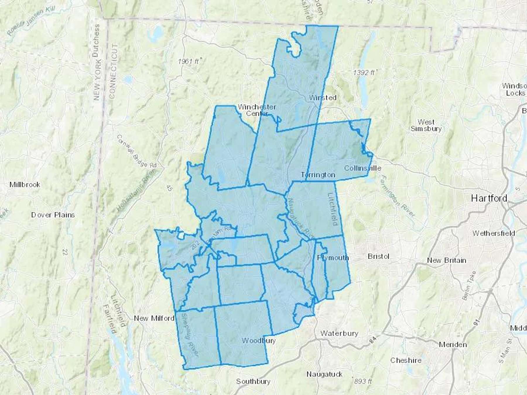 Armstrong Home Heating Oil LLC Cash Heating Oil Delivery Map Map With The Armstrong Home Heating Oil LLC Heating Oil Delivery Area Shaded In Blue
