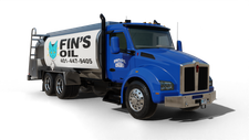 Fins Oil Cash Heating Oil truck Photo of a Fins Oil heating oil truck