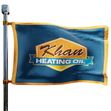 Khan Oil Heating Oil Prices Flag Photo of Khan Oil flag denoting best heating oil prices the company offers