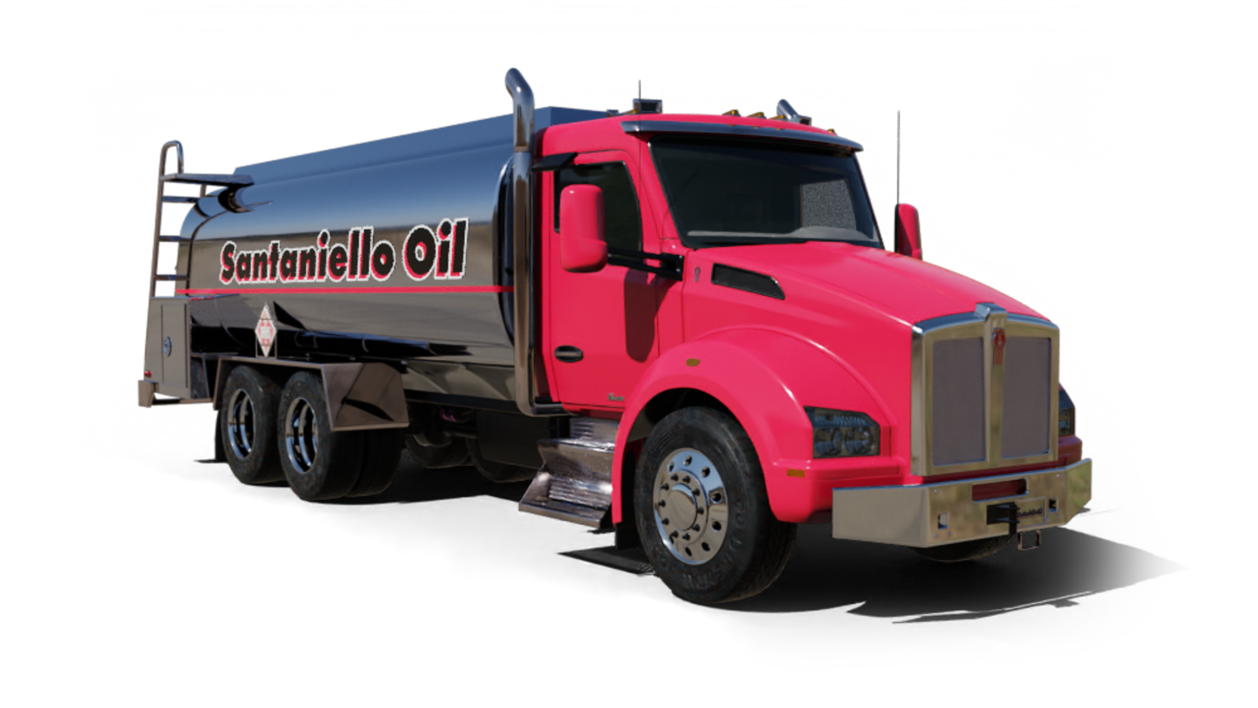 Petro Inc Heating Oil Truck Petro Inc residential home heating oil truck in front of the LIRR station in Lindenhurst, Long Island, New York delivering fuel oil.