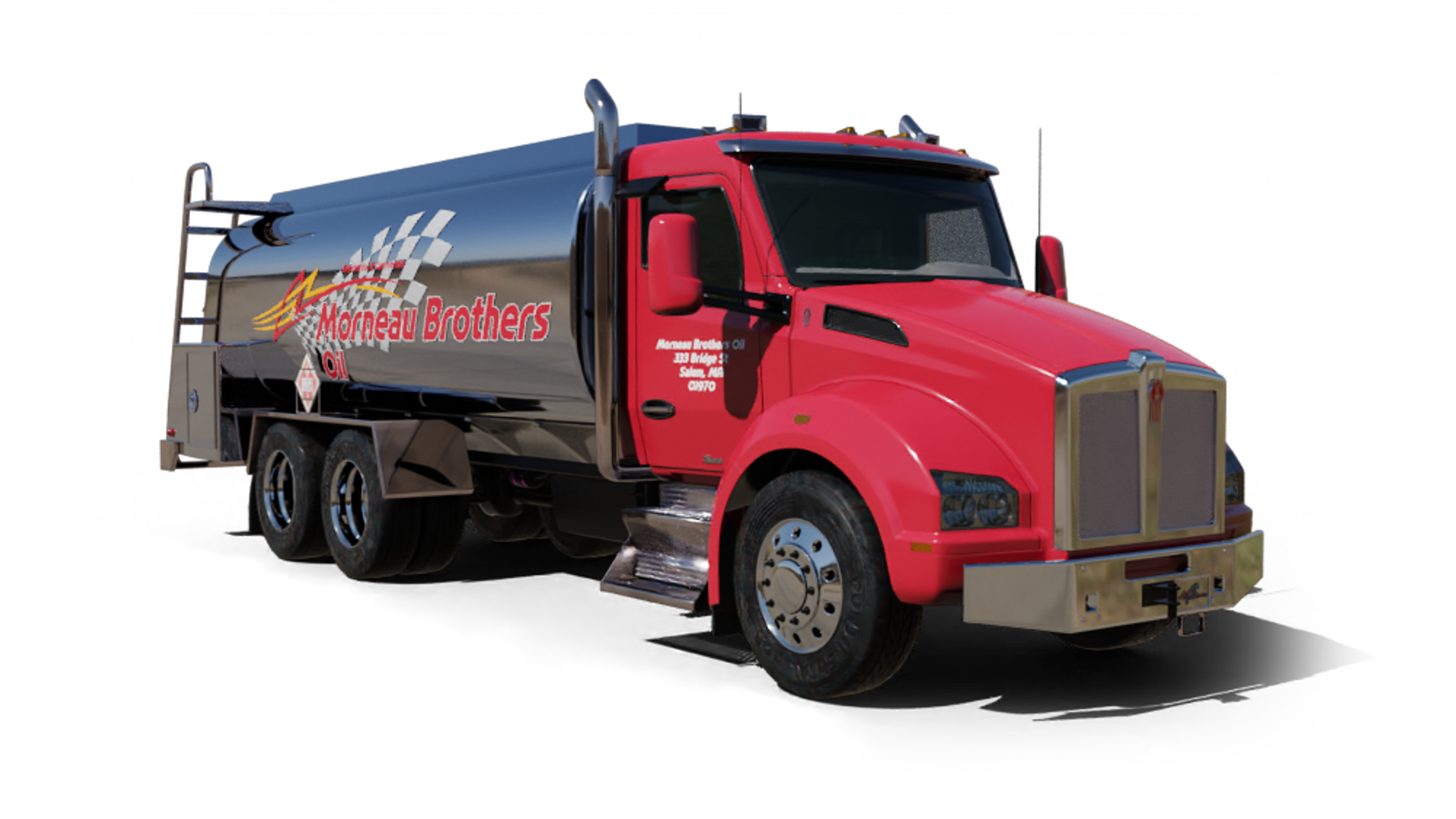 Nuzzi Fuel Heating Oil Truck Nuzzi Fuel residential home heating oil truck on Sunrise Highway in Wantagh, Long Island, New York delivering fuel oil.