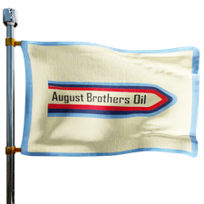 August Brothers Oil Co Heating Oil Prices Flag Photo of August Brothers Oil Co flag denoting best heating oil prices the company offers