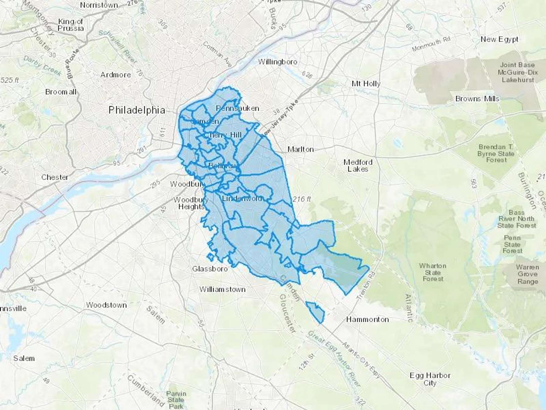 Majestic Oil Company Inc Cash Heating Oil Delivery Map Map With The Majestic Oil Company Inc Heating Oil Delivery Area Shaded In Blue