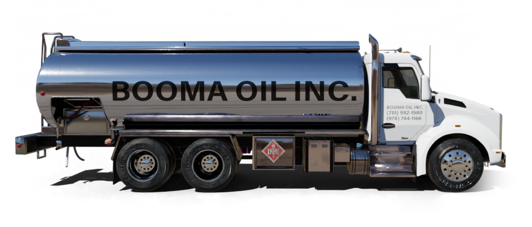 Domino Fuel Heating Oil Truck Domino Fuel residential home heating oil truck in a parking lot in Ronkonkoma, Long Island, New York delivering fuel oil.