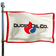 Dudek Oil Heating Oil Prices Flag Photo of Dudek Oil flag denoting best heating oil prices the company offers