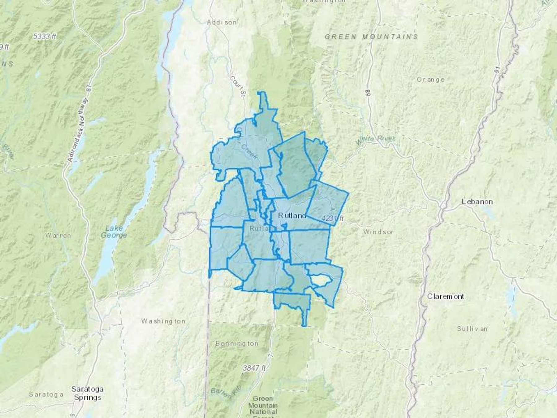 Midway Oil Cash Heating Oil Delivery Map Map With The Midway Oil Heating Oil Delivery Area Shaded In Blue