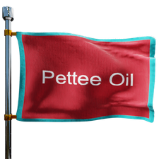 Pette Brother's Oil Heating Oil Prices Flag Photo of Pette Brother's Oil flag denoting best heating oil prices the company offers