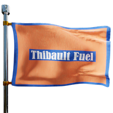 Thibault Fuel Heating Oil Prices Flag Photo of Thibault Fuel flag denoting best heating oil prices the company offers
