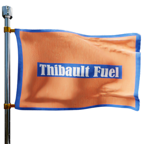 Thibault Fuel Heating Oil Prices Flag Photo of Thibault Fuel flag denoting best heating oil prices the company offers