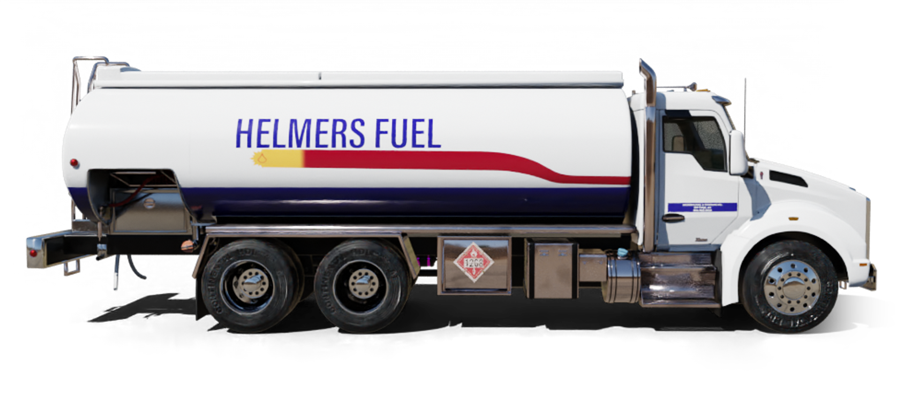 S & T Fuel Heating Oil Truck S & T Fuel residential home heating oil truck on a clear afternoon in Holbrook, Long Island, New York delivering fuel oil.