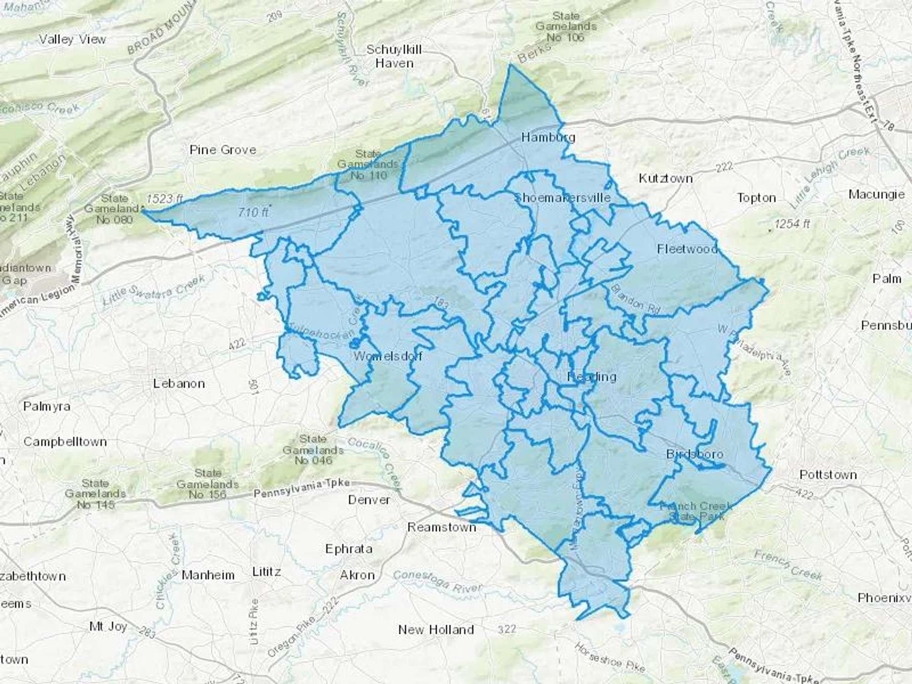 Reladyne Northeast Llc Cash Heating Oil Delivery Map Map With The Reladyne Northeast Llc Heating Oil Delivery Area Shaded In Blue