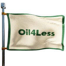 Oil4Less Allentown Heating Oil Prices Flag Photo of Oil4Less Allentown flag denoting best heating oil prices the company offers