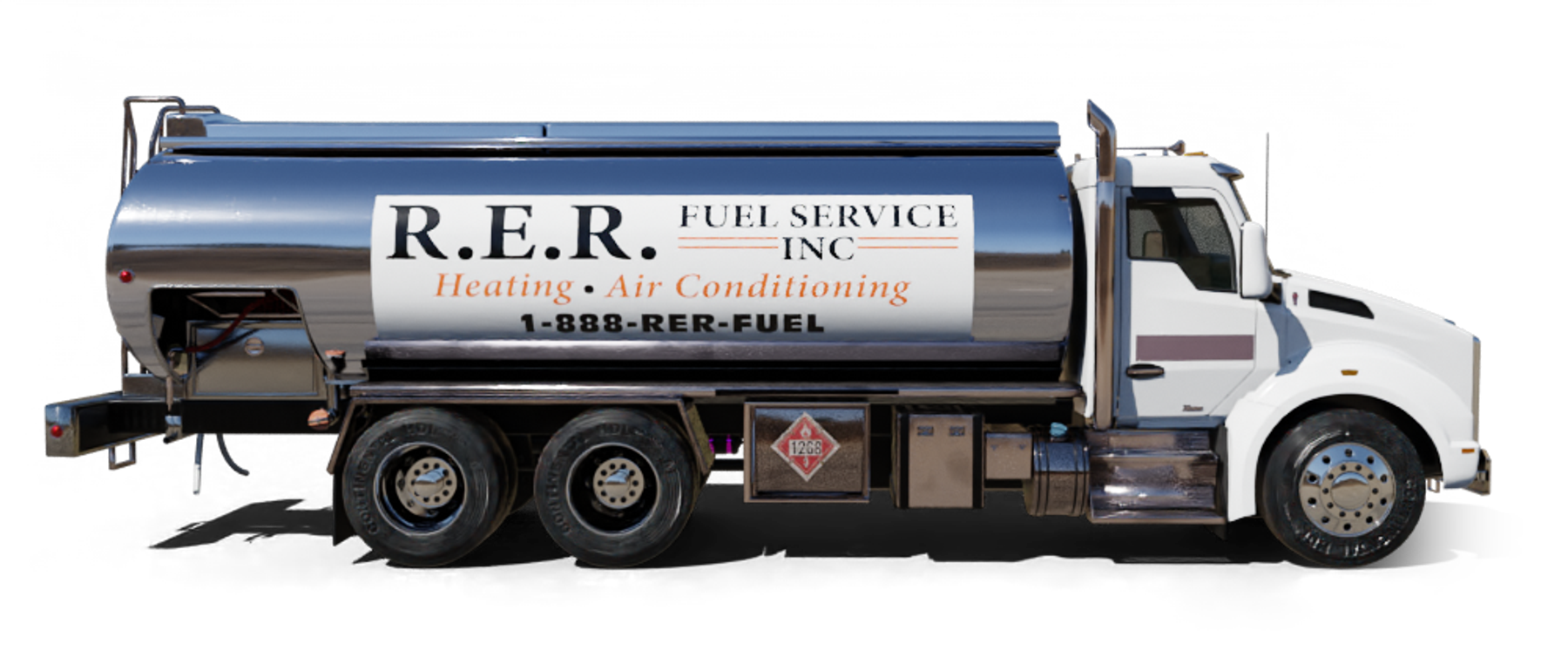 Pioneer Valley Heating Oil and Propane Truck parked at riverside Pioneer Valley Heating Oil and Propane Truck parked at riverside