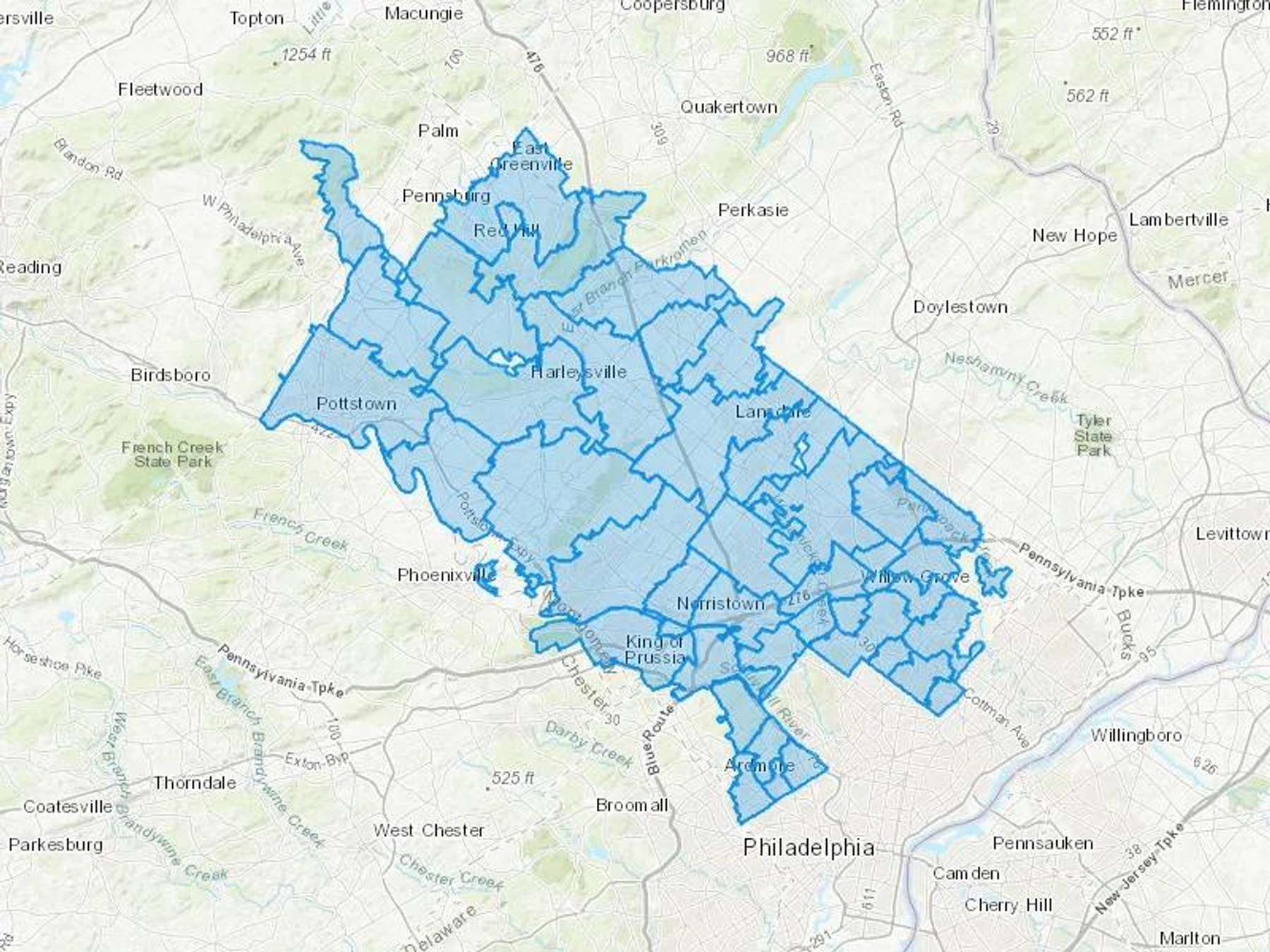 John Couchara Heat & Fuel Inc Cash Heating Oil Delivery Map Map With The John Couchara Heat & Fuel Inc Heating Oil Delivery Area Shaded In Blue
