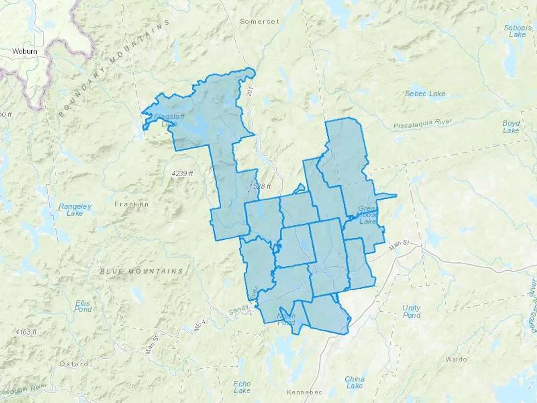 Bobs Cash Fuel Cash Heating Oil Delivery Map Map With The Bobs Cash Fuel Heating Oil Delivery Area Shaded In Blue