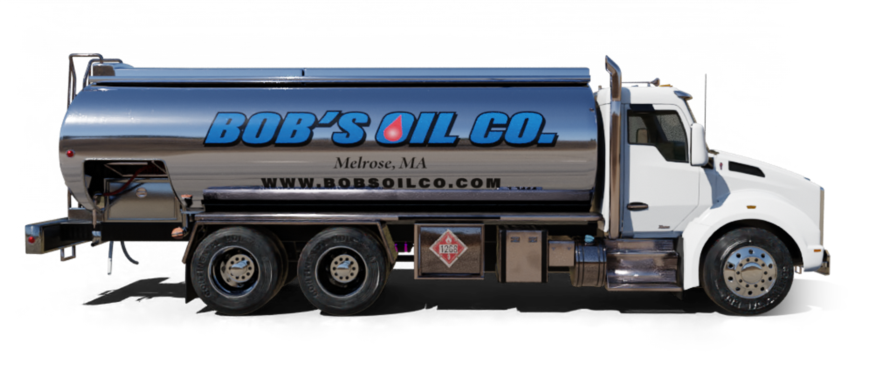 Hirsch Fuels Heating Oil Truck Hirsch Fuels residential home heating oil truck parket in the Townline Road parking Lot in Hauppauge, Long Island, New York delivering fuel oil.